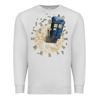 Dove Grey watch the time Premium Sweatshirt - artisFamous