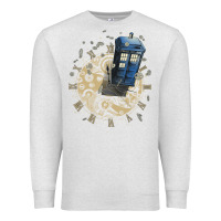 Oatmeal Heather watch the time Premium Sweatshirt - artisFamous