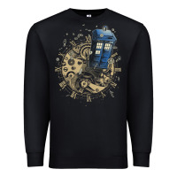 Black watch the time Premium Sweatshirt - artisFamous