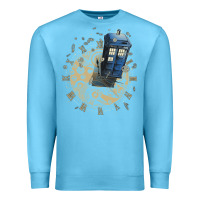 Ocean Blue watch the time Premium Sweatshirt - artisFamous