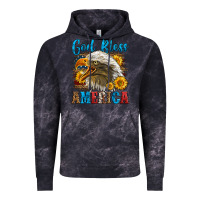 Cloud Black God Bless America Vintage Hoodie - LillyAllenDesigns