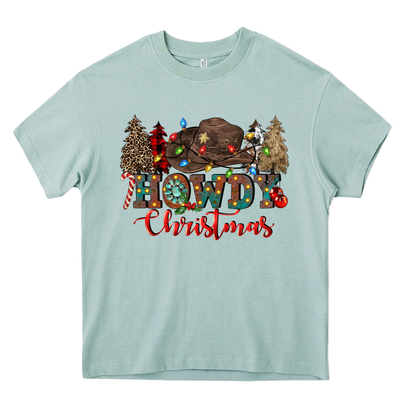 Howdy Christmas Heavy Core Tee by CowGirlArtShop | Teevron