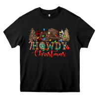 Black howdy christmas Heavy Core Tee - CowGirlArtShop