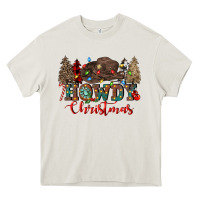 Cream howdy christmas Heavy Core Tee - CowGirlArtShop