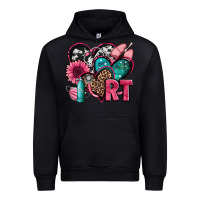 Black rt respiratory therapist hearts Urban Hoodie - Jasminsmagicworld