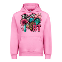 Fuchsia Pink rt respiratory therapist hearts Urban Hoodie - Jasminsmagicworld