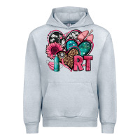 Heather Grey rt respiratory therapist hearts Urban Hoodie - Jasminsmagicworld