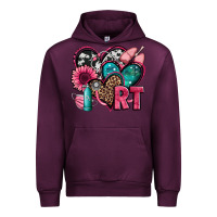 Mauve Wine rt respiratory therapist hearts Urban Hoodie - Jasminsmagicworld