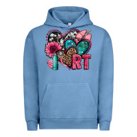 Pigment Pebble Blue rt respiratory therapist hearts Urban Hoodie - Jasminsmagicworld