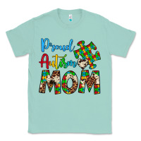 Seafoam proud autism mom Classic Tee - Artiststas