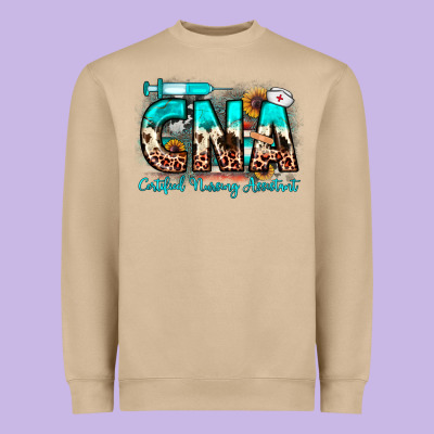 Cna Certified Nursing Assistant Heavyweight Sweatshirt Designed By Jahusdesignshop