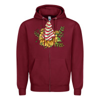 Burgundy little debbie tree cakes sunflower Zipper Hoodie - JahusDesignShop
