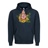Navy little debbie tree cakes sunflower Zipper Hoodie - JahusDesignShop