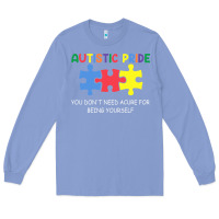 Colony Blue Autistic Pride Autism Awareness Long Sleeve Tee - CowhideDigitalArt
