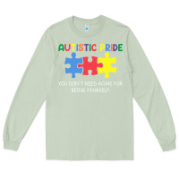 Matcha Autistic Pride Autism Awareness Long Sleeve Tee - CowhideDigitalArt