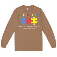 Toasted Coconut Autistic Pride Autism Awareness Long Sleeve Tee - CowhideDigitalArt