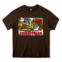 Chocolate Brown i dig christmas Heavy Core Tee - CowGirlArtShop