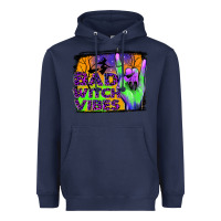 Navy bad witch vibes Heavyweight Hoodie - JahusDesignShop