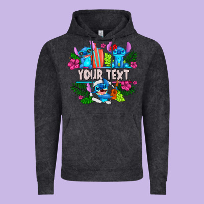 Your Text Stich Vintage Hoodie Designed By Cowhidedigitalart