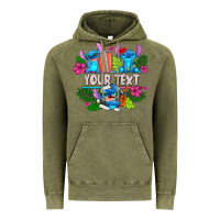 Vintage Olive Your Text Stich Vintage Hoodie - CowhideDigitalArt