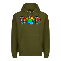 Army Green dad lgbt Premium Hoodie - CowhideDigitalArt