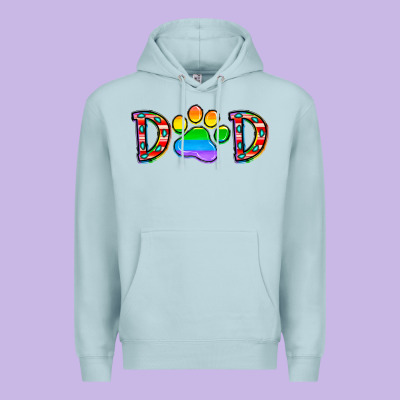 Dad Lgbt Premium Hoodie Designed By Cowhidedigitalart