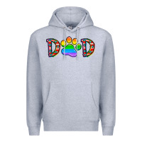 Heather Grey dad lgbt Premium Hoodie - CowhideDigitalArt
