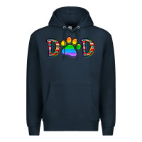 Navy dad lgbt Premium Hoodie - CowhideDigitalArt