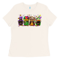 Bone Mardi Gras afro gnomies Ladies Tee - FaDigitalArtStudio