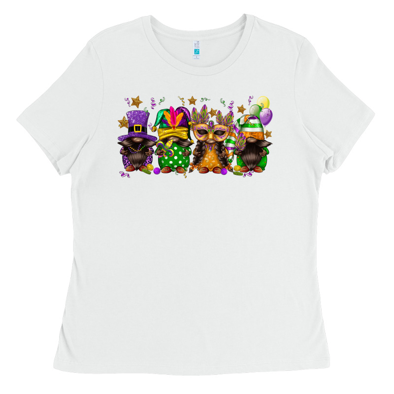 Mardi Gras Afro Gnomies Ladies Tee by FaDigitalArtStudio | Teevron