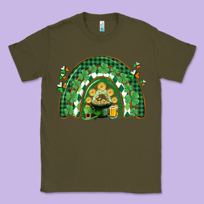 St. Patrick's Rainbow Classic Tee Designed By Cowgirlartshop