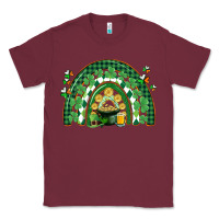 Burgundy St. Patrick's rainbow Classic Tee - CowGirlArtShop