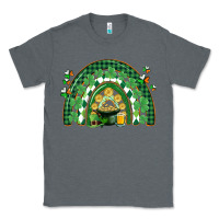 Charcoal Heather St. Patrick's rainbow Classic Tee - CowGirlArtShop