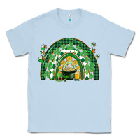 Dusty Blue St. Patrick's rainbow Classic Tee - CowGirlArtShop