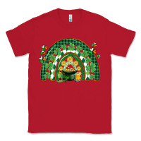Red St. Patrick's rainbow Classic Tee - CowGirlArtShop