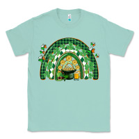 Seafoam St. Patrick's rainbow Classic Tee - CowGirlArtShop