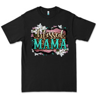 Black blessed mama Premium Tee - OliviaCreatesArt