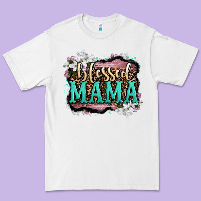 Blessed Mama Premium Tee Designed By Oliviacreatesart