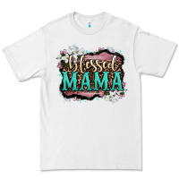 White blessed mama Premium Tee - OliviaCreatesArt