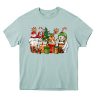 Arona christmas polar bear reindeer and snowman coffee c Heavy Core Tee - CowGirlArtShop