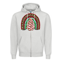 Dove Grey little debbie tree cakes rainbow Zipper Hoodie - JahusDesignShop
