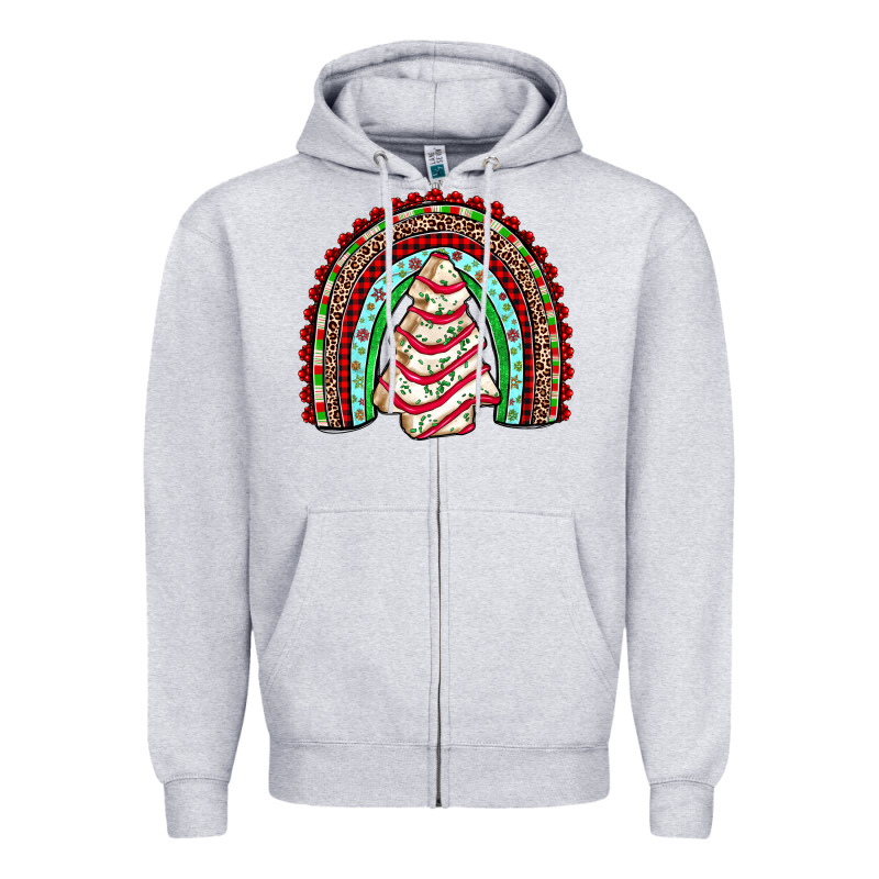 Little Debbie Tree Cakes Rainbow Zipper Hoodie by JahusDesignShop | Teevron