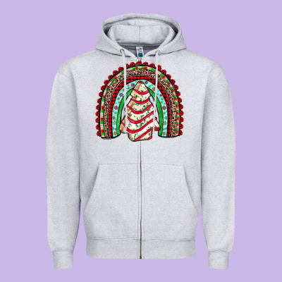 Little Debbie Tree Cakes Rainbow Zipper Hoodie Designed By Jahusdesignshop