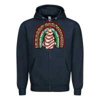 Navy little debbie tree cakes rainbow Zipper Hoodie - JahusDesignShop