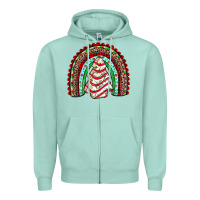Seafoam little debbie tree cakes rainbow Zipper Hoodie - JahusDesignShop