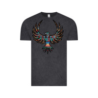 Vintage Black aztec leopard thunderbird Vintage Tee - RanaPortraitStore