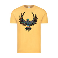 Vintage Mustard aztec leopard thunderbird Vintage Tee - RanaPortraitStore