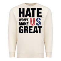 Sandshell hate won't make us great black Premium Sweatshirt - artisFamous