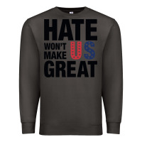 Smoke hate won't make us great black Premium Sweatshirt - artisFamous