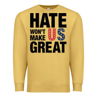 Antique Gold hate won't make us great black Premium Sweatshirt - artisFamous